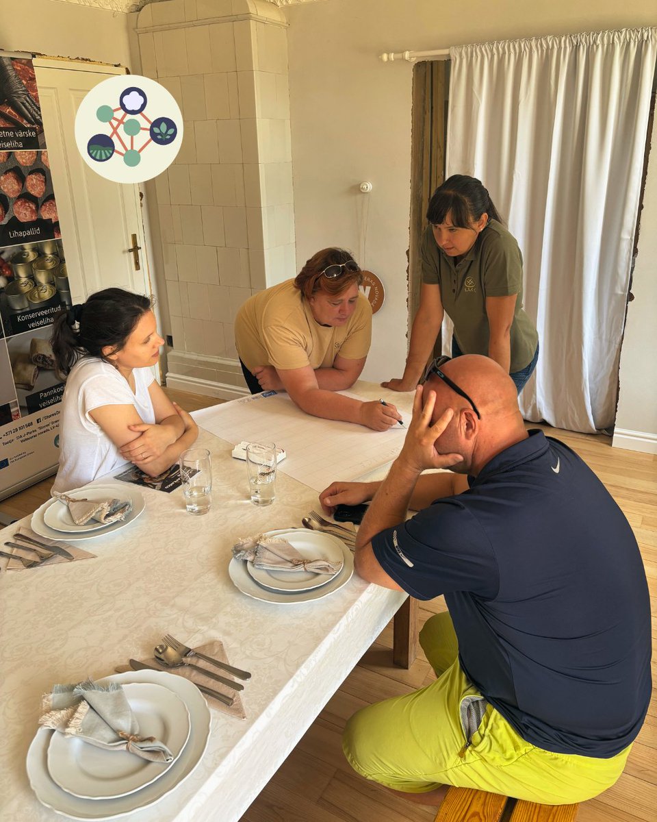 OrgClimateNET's tweet image. 🌿 Wrapping up the #OrganicClimateNET Cross-Visit in Latvia! Farmers gathered to reflect on days filled with learning, farm visits &amp;amp; sustainable exchange. Huge thanks to @LLKC_lv for the warm welcome &amp;amp; great organization! 🌾🐄

Learn more👉 organicclimatenet.eu