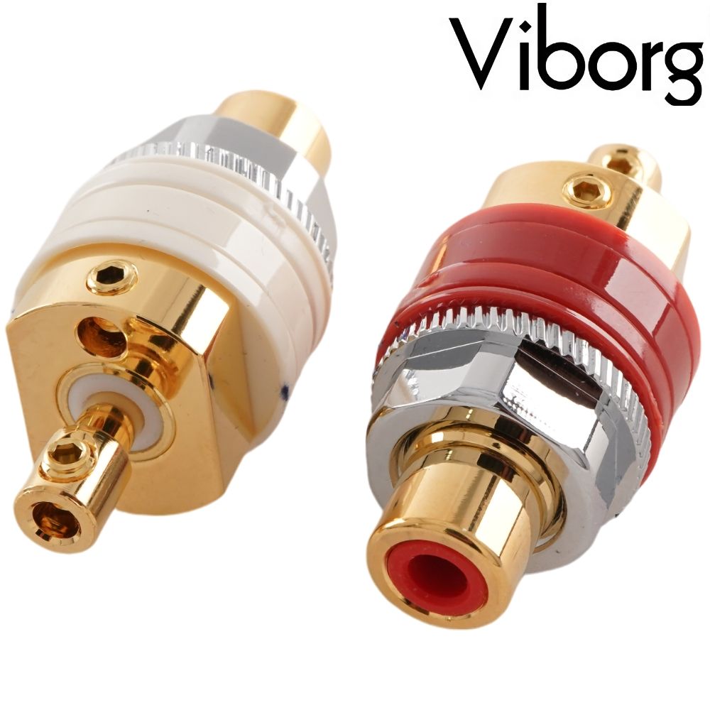 Viborg RC102G RCA Socket Screw Fit, Pure Copper, Gold-plated

Pure copper, gold-plated solderable chassis mount RCA sockets from Viborg. 

buff.ly/3A3I9mO