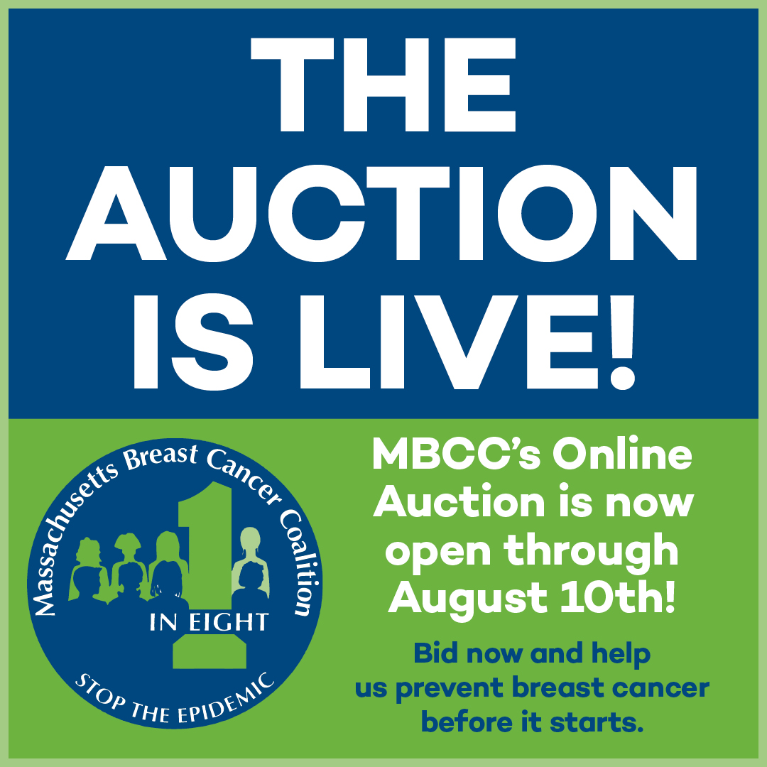 The Auction Is Live!
MBCC's online auction is now open through August 10th!
Bid now and help us prevent breast cancer before it starts.
event.auctria.com/f16073aa-3c3e-…
#MBCC #Auction #StartTheBidding #LiveAuction