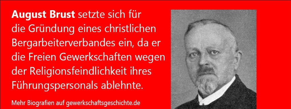 Gewerkschaftsgeschichte 4.0 (@dr_wjaeger) on Twitter photo #OnThisDay 1862 wurde August Brust geboren. Er war von 1899 bis 1904 Vorsitzender des Gesamtverbandes der christlichen Gewerkschaften, eines Vorläufers des <a href="/dgb_news/">DGB - Deutscher Gewerkschaftsbund</a>.
Mehr: gewerkschaftsgeschichte.de/august-brust-4… #OnThisDay 1862 wurde August Brust geboren. Er war von 1899 bis 1904 Vorsitzender des Gesamtverbandes der christlichen Gewerkschaften, eines Vorläufers des <a href="/dgb_news/">DGB - Deutscher Gewerkschaftsbund</a>.
Mehr: gewerkschaftsgeschichte.de/august-brust-4…