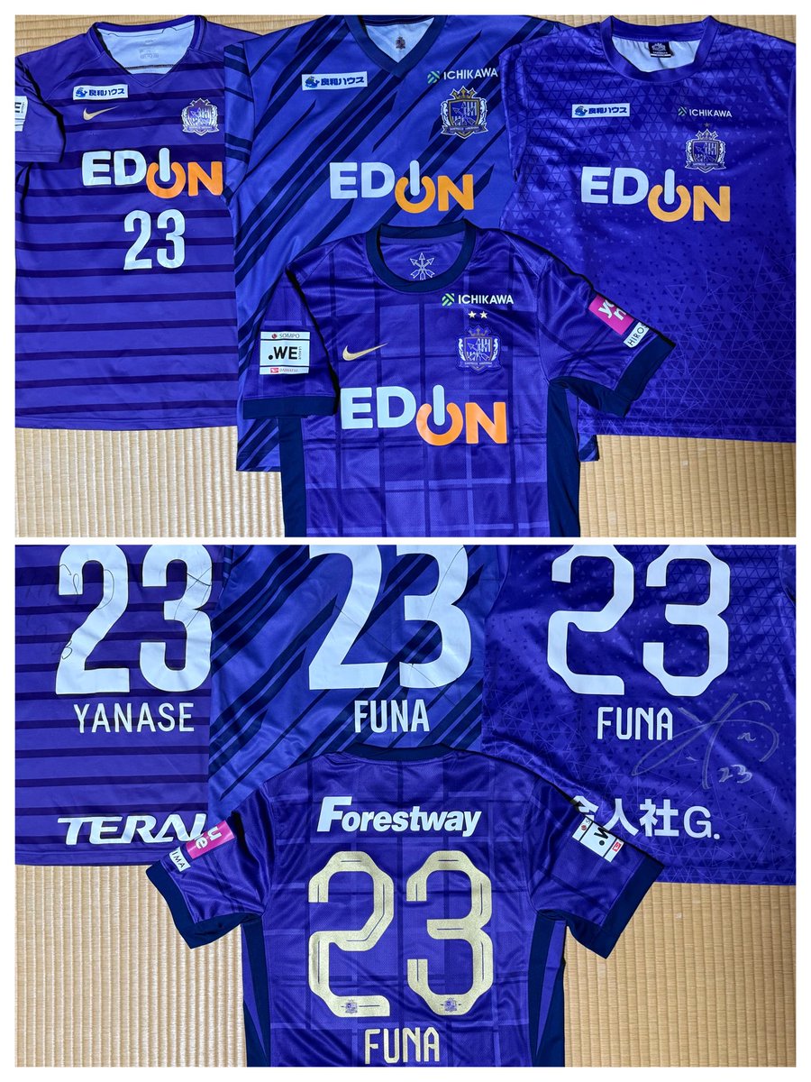 おさだ。広島 サッカー L 紫 6番 青山 ユニフォーム 2019 おさだ。広島