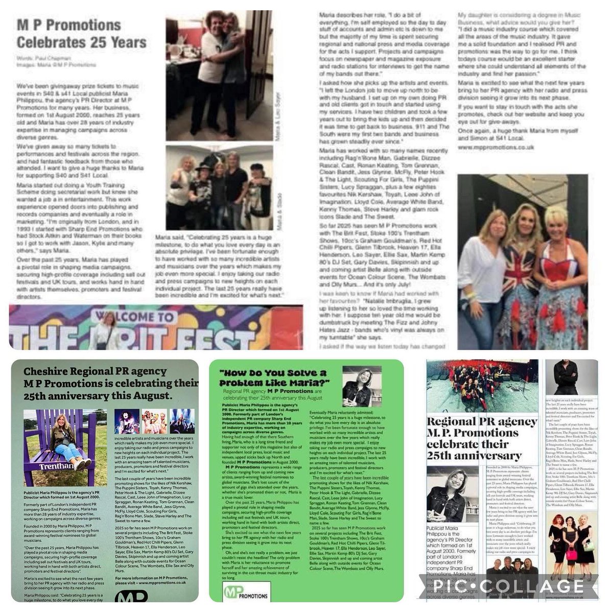 🎉🥳🤗 When it's your turn to appear in the press! 25 years ago today, I launched M P Promotions. I just wanted to say a huge THANK YOU to everyone who I've worked with over the last 25 years. ❤🥰🤩🎶📻📰#feelblessed #livemusic #liveevents #lovemusic #lovemyjob