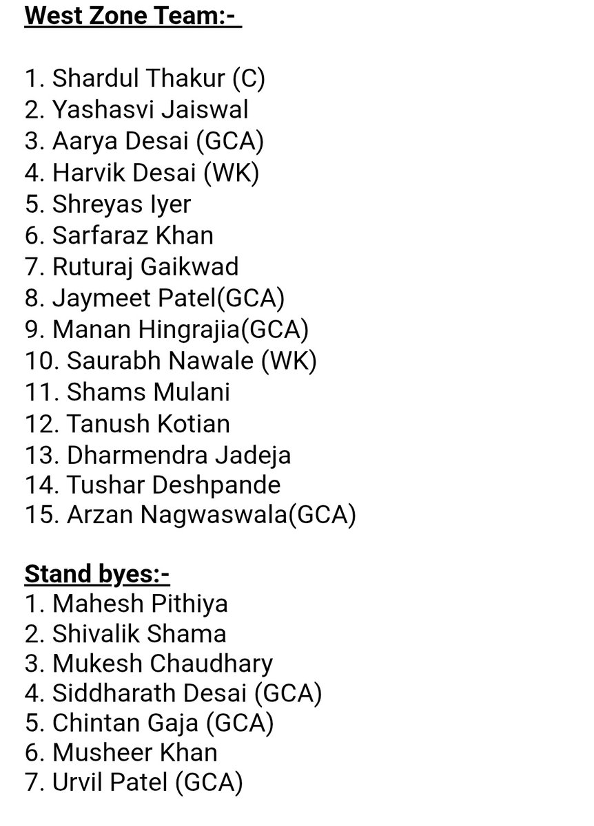 Shardul Thakur to lead West Zone for Duleep Trophy <a href="/sportstarweb/">Sportstar</a> <a href="/the_hindu/">The Hindu</a>