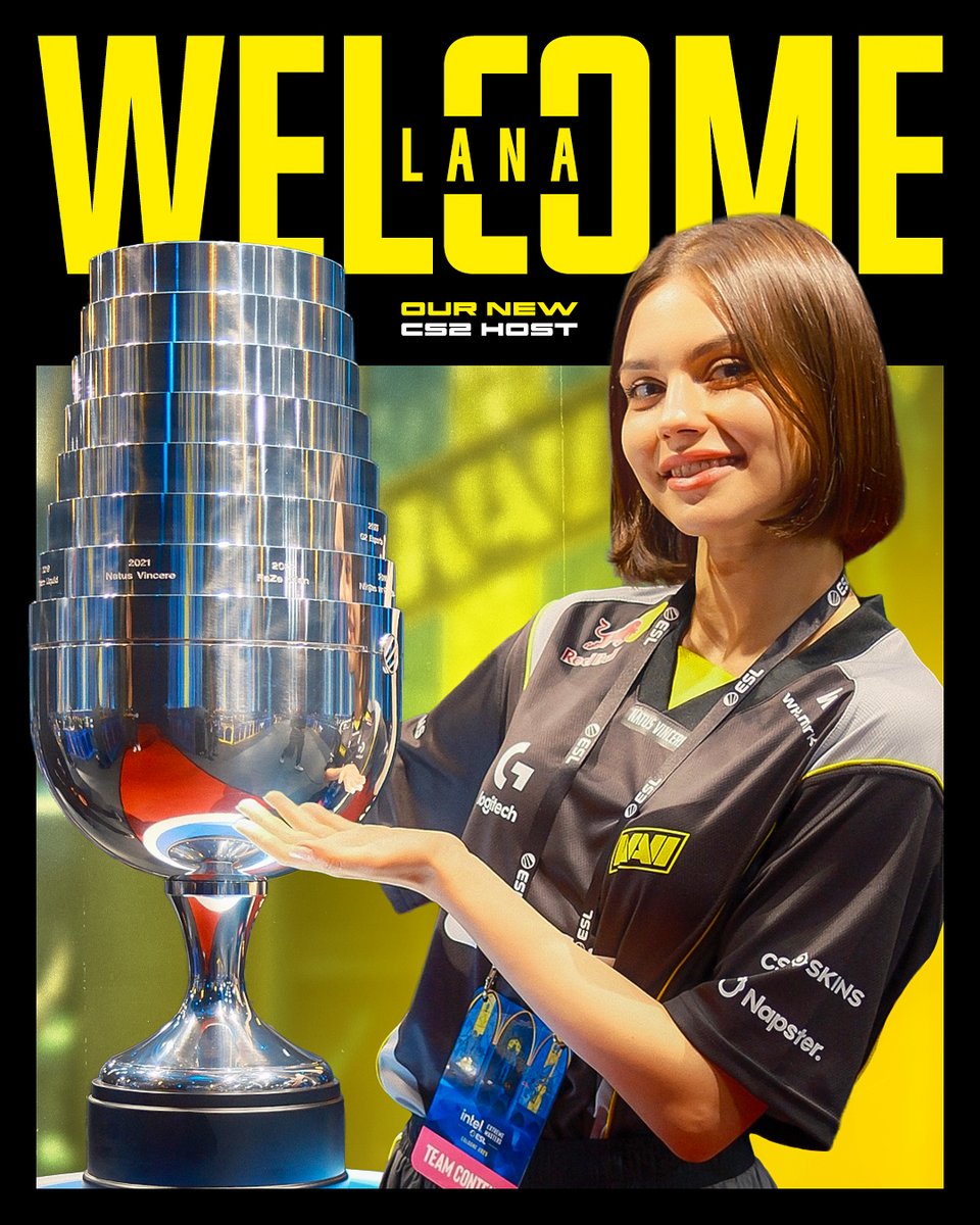 You already know <a href="/Lana_Siiiii/">NAVI Lana</a>, but now it’s time to reintroduce her as our new CS2 host!

From bootcamps to backstage, she’s here to bring you even closer to the squad.

Welcome aboard, let’s get it started! 💛🖤