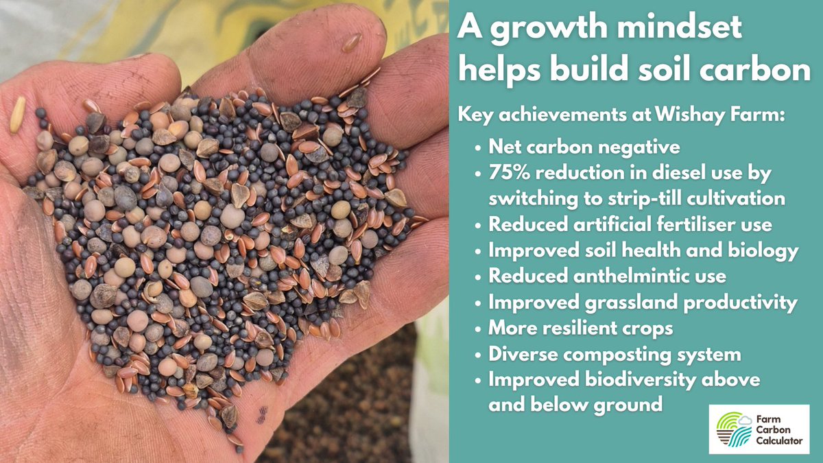 At Wishay Farm in rural Devon, Paul Baker adopts a true growth mindset to revolutionise soil, biodiversity, and carbon sequestration.
👀Read his in-depth case study
farmcarbontoolkit.org.uk/2025/07/02/a-g…
#soil #soilhealth #regenerativefarming #regenerativeagriculture #regenerativeag #UKfarming