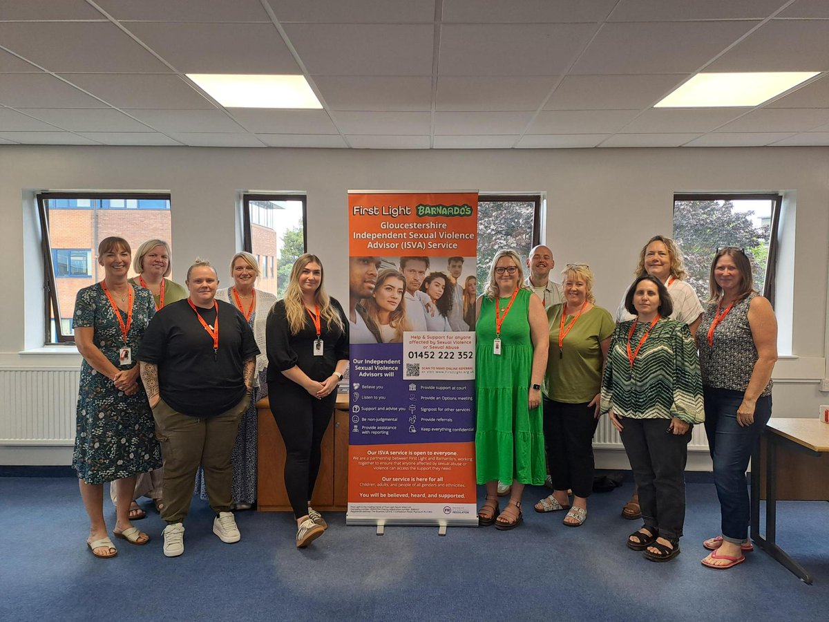 First Light (@firstlightsw) on Twitter photo We’re proud to launch the new #Gloucestershire Independent Sexual Violence Advisor (#ISVA) Service in partnership with <a href="/barnardos/">Barnardo’s</a>
We also want to extend a warm welcome to the dedicated team joining us in delivering this vital service.
visit: firstlight.org.uk/our-services/g… We’re proud to launch the new #Gloucestershire Independent Sexual Violence Advisor (#ISVA) Service in partnership with <a href="/barnardos/">Barnardo’s</a>
We also want to extend a warm welcome to the dedicated team joining us in delivering this vital service.
visit: firstlight.org.uk/our-services/g…