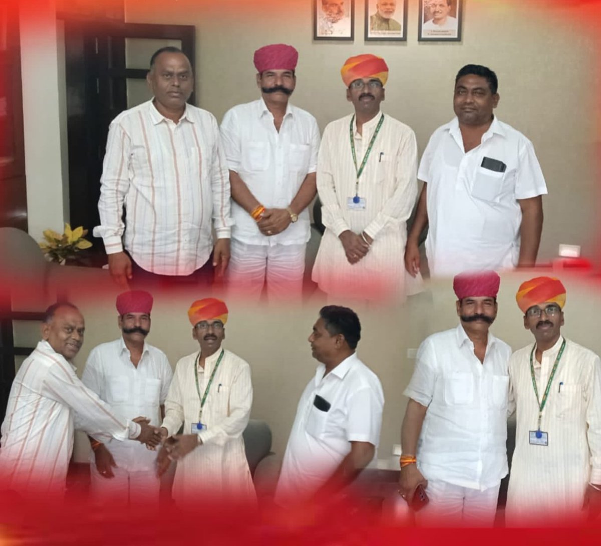 📍दिल्ली 

"मेरी लोकसभा, मेरा परिवार"

आज लोकसभा क्षेत्र से पधारे वरिष्ठजनों द्वारा दिल्ली निवास पर आत्मीय स्वागत एवं क्षेत्र की समस्याओं एवं विकास कार्यों को लेकर सार्थक चर्चा हुई।
आप सभी का अनुभव और मार्गदर्शन मेरे लिए प्रेरणास्रोत है।

#udaipur #दिल्ली