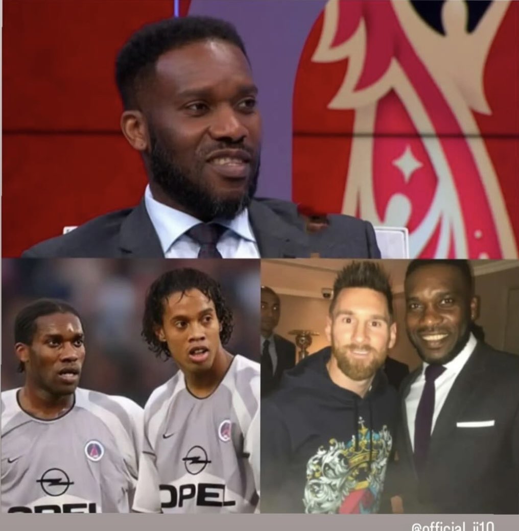 Jay Jay Okocha 

When I first met Messi, I was shocked because he recognized me . 

He called me by my name: "Hello Jay! I said: 'Hello Messi, then I turned to Suarez, who was with him to translate, and asked him: 'I didn't play in his generation, how does he remember me?