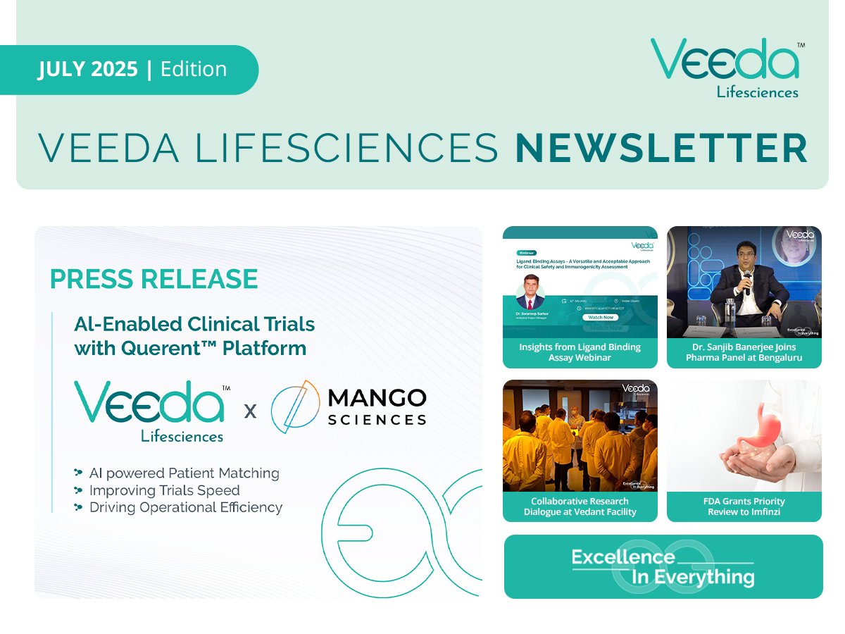 The latest issue is out! Read the Veeda Newsletter July 2025 Edition here - bit.ly/45vBFtN

Excellence in Everything

#Veeda #VeedaLifesciences #TheVeedaLifesciencesNewsletter #July2025 #JulyEdition