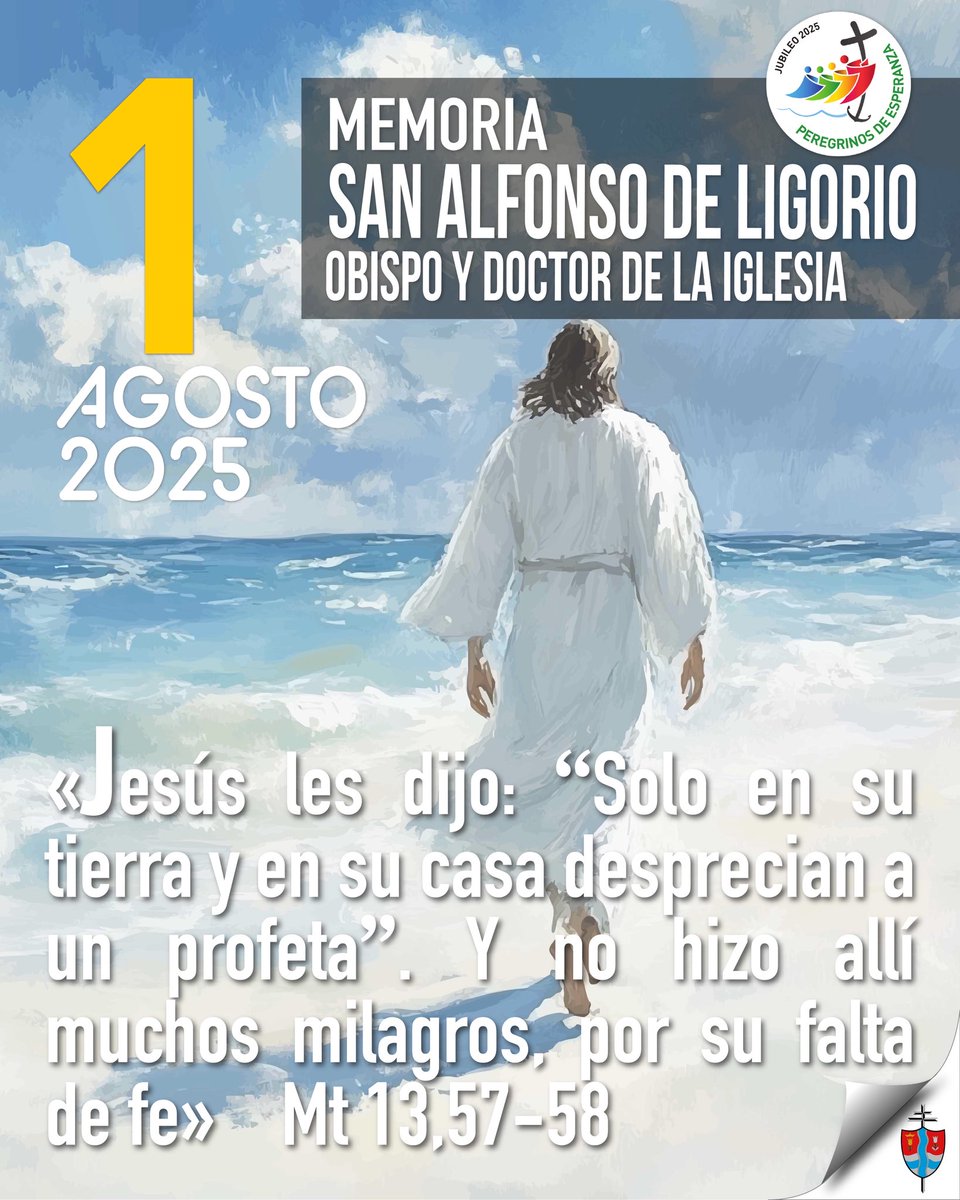 🟡 Un pedacito de Evangelio agosto 1 de 2025•Memoria de San Alfonso María de Ligorio, Obispo y Doctor de la Iglesia
 
#Evangeliodeldía #TiempoOrdinario #TuPalabraDaVida
