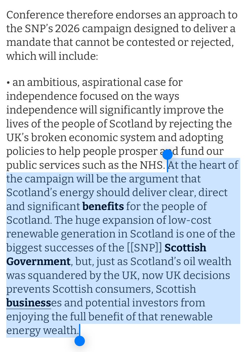 “At the heart” of the SNP’s new campaign for independence will be an argument that is straightforwardly false.

Scottish renewables are absolutely not “low-cost”. On average, they are high-cost, and depend on being able to defray those high costs across all GB bill payers.