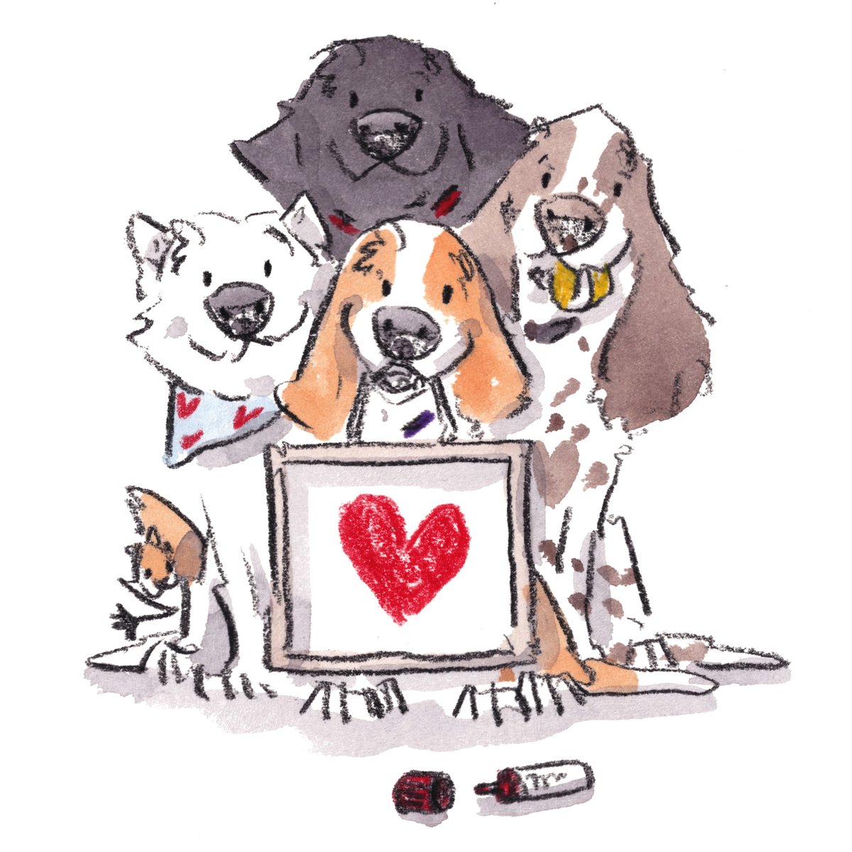 Dear American friends. 
The system of tariffs changing means that I am going to have to pause shipping to the US from midnight, Monday 4th August. If you would like anything from my webstore before that point, here is the link …in-welch-art-and-design.myshopify.com
#hoorayfordogs