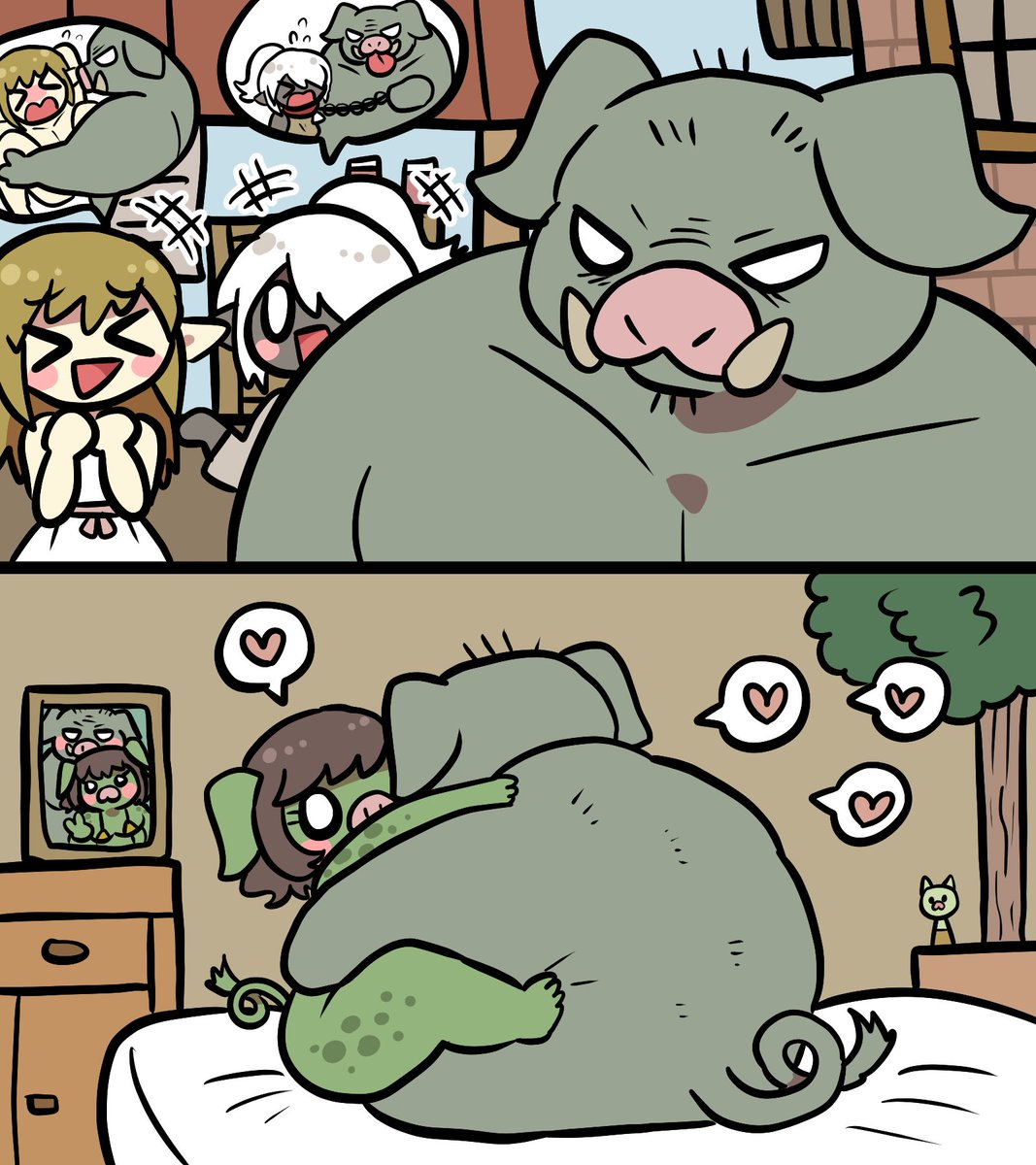 一途オーク♂、萌え