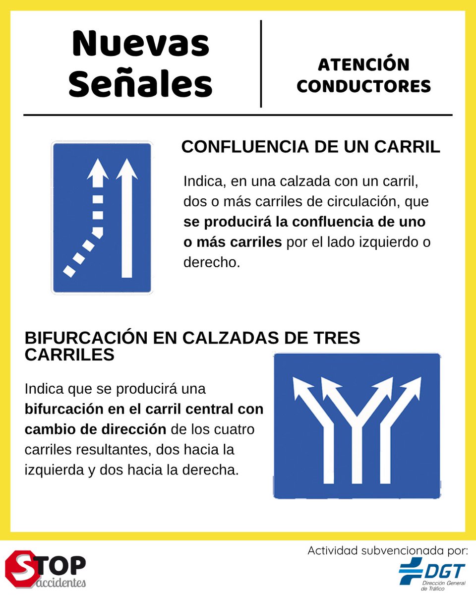 🚨 ¡Atención, conductores! El nuevo Catálogo de Señales de Tráfico trae novedades, ¡y es vital que las conozcas! seguimos con la serie de posts para que no te pierdas nada.

👉 Desliza para descubrir el significado de las siguientes señales que se incorporan y modifican⚠️ <a href="/dgt/">elvis dongouet</a>