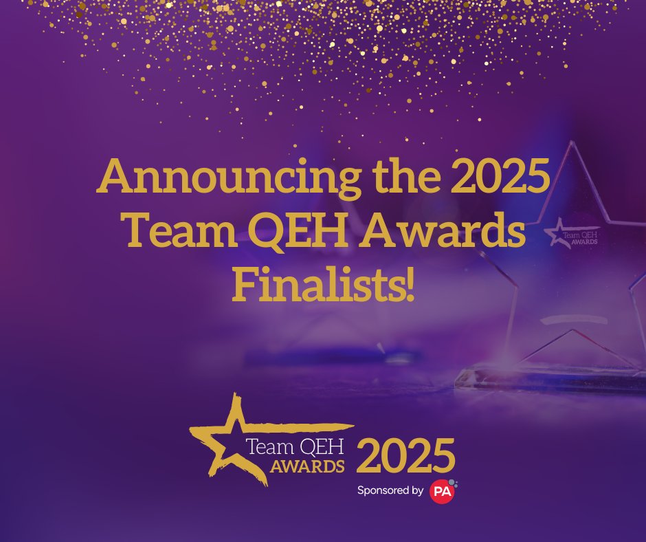 TeamQEH's tweet photo. 📣 Our 2025 Team QEH Awards Finalists 🌟

It is with great pleasure that we announce the finalists for the 2025 Team QEH Awards - Sponsored by @PA_Consulting 

You can read the full list of finalists for each category on our media hub: https://t.co/jtuNsNLJ65 https://t.co/BSOVnLVs9j