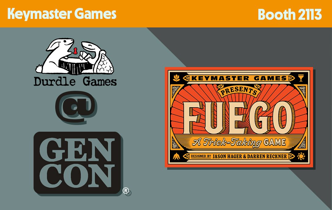 Come check out "Fuego," our trick-taker with a classic feel, at the Keymaster booth #GenCon2025