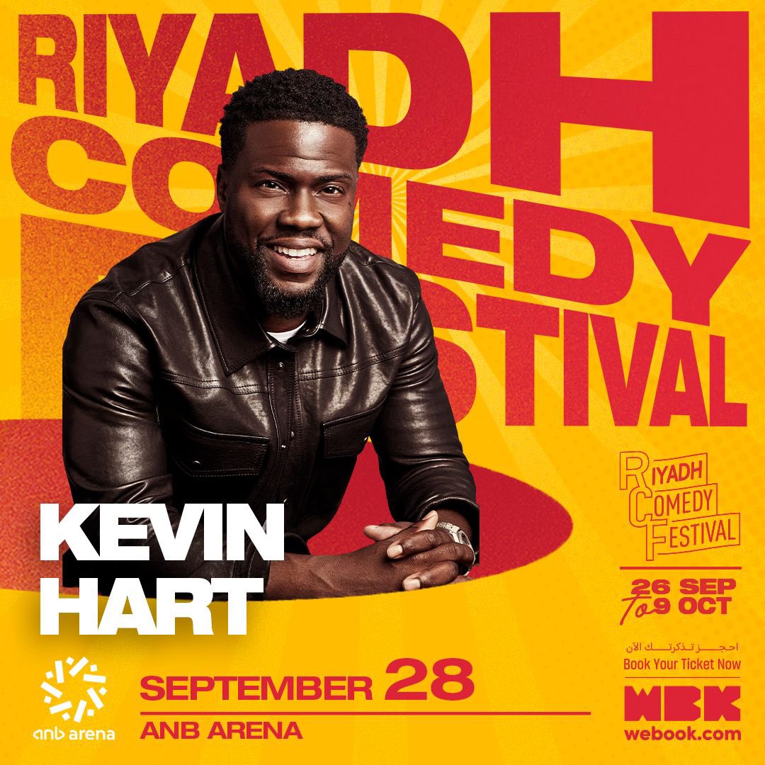الفنان الكبير كيفن هارت جاي بعرض كوميدي تاريخي في المهرجان الأكبر بالعالم #مهرجان_الرياض_للكوميديا 😎❤️

28 سبتمبر   🗓️
ANB Arena 📍

احجز الآن
webook.com/en/events/kevi…