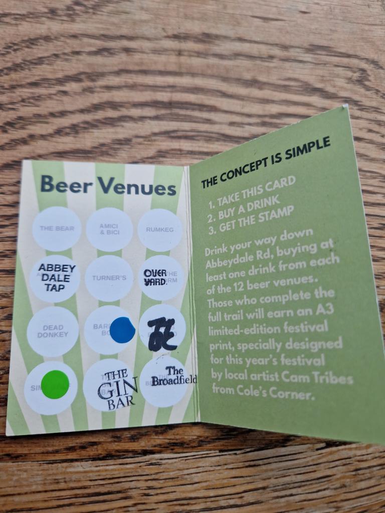 markspight's tweet image. Abbeydale Road festival progressing nicely. 5 to go to complete the route.  @THoptimists