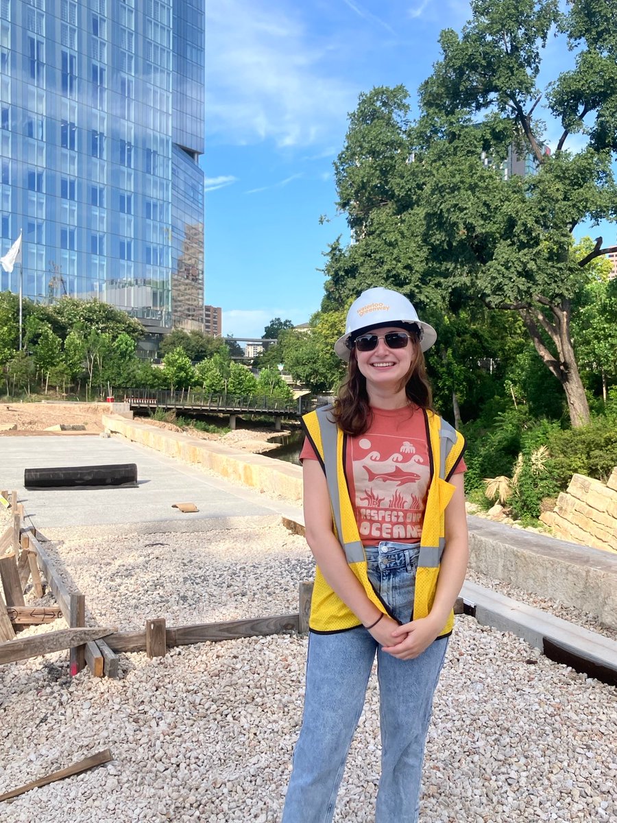 Legislative Assistant Molly Broughton had the opportunity to tour Waterloo Greenway's Palm Park and Confluence site in #Austin. It was inspiring to see the progress and vision coming to life for this vibrant community space!