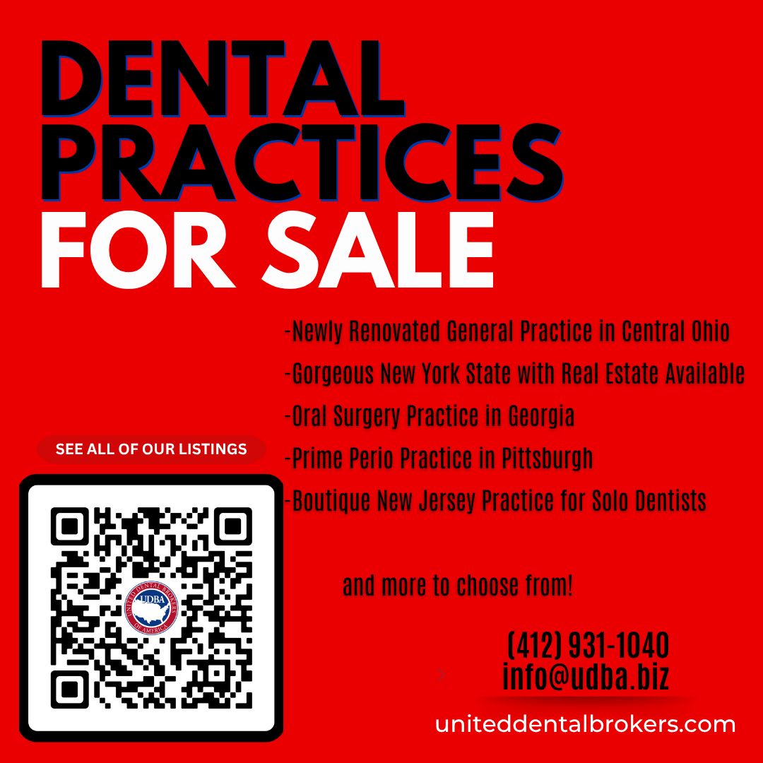 UDBAbiz's tweet image. Explore top-tier dental practices for sale across prime locations.More listings available on our website!

#DentalPracticeForSale #DentalBroker #PracticeTransition #DentalOpportunities #BuyADentalPractice #DentalBusiness #DentalRealEstate #DentalCareers #UnitedDentalBrokers