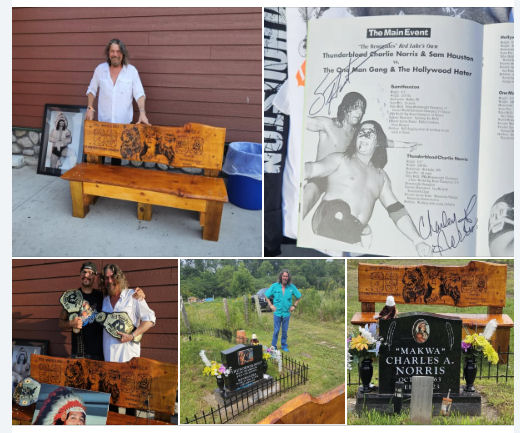 SamHoustonBrand's tweet image. Last weekend, I had the honor of participating in an event to memorialize my wrestling partner, friend and brother in spirit, Charley Norris. This is a highlight of all things Charley from that event at Seven Clans Casino!