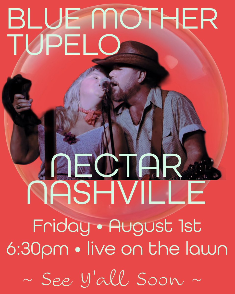 TONIGHT! 6:30pm <a href="/bluma2plo/">Blue Mother Tupelo</a> at Nectar: Urban Cantina in #Nashville #Tennessee!