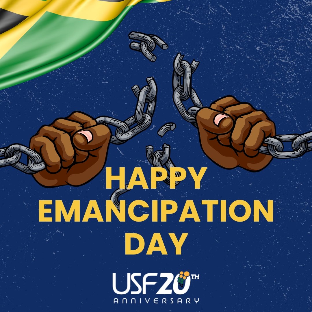 usfjamaica's tweet photo. Happy Emancipation Day 🇯🇲
Today we honour freedom—not just from the past, but the freedom to grow, learn, and thrive.
For 20 years, the Universal Service Fund has brought access and opportunity to communities across the island.
#EmancipationDay #USF20 #ConnectJA https://t.co/5plxNyVyKN