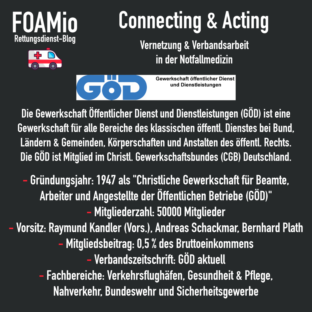 foamioblog's tweet photo. Heute gibt es einen neuen Beitrag aus der Rubrik „#ConnectingAndActing“ zur Gewerkschaft Öffentlicher Dienst &amp; Dienstleistungen (#GÖD) und was diese so macht!
#FOAMio #FOAM #Rettungsdienst #Notfallmedizin #Feuerwehr #Pflege #Gewerkschaft #Vernetzung #Verbandsarbeit #Vereinsarbeit https://t.co/kH7vB5ETjW