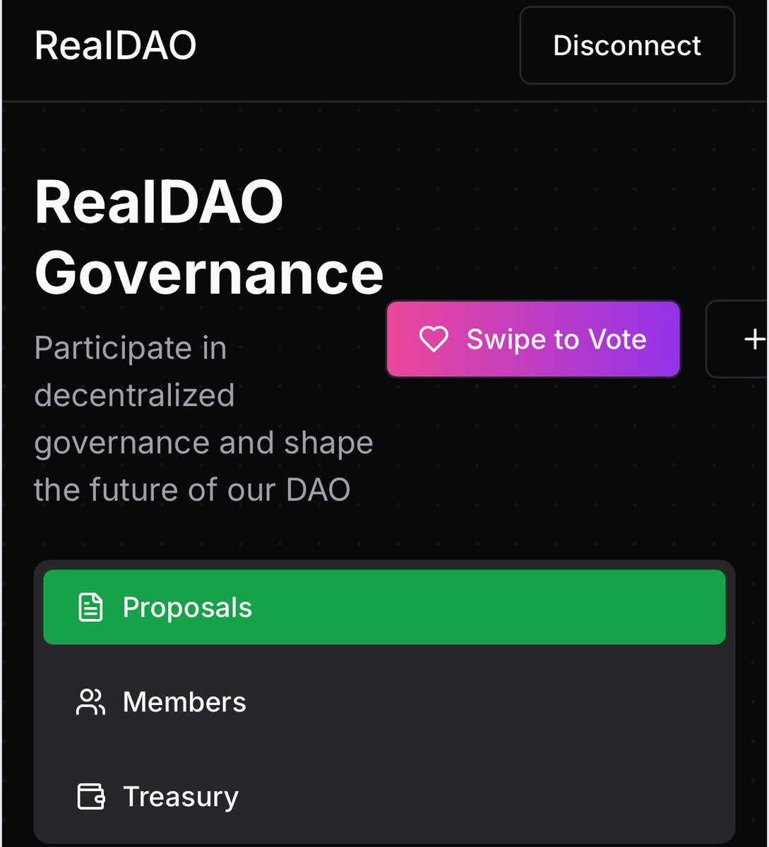 Something is coming 

Governance made fun

Swipe to vote

Who’s ready?