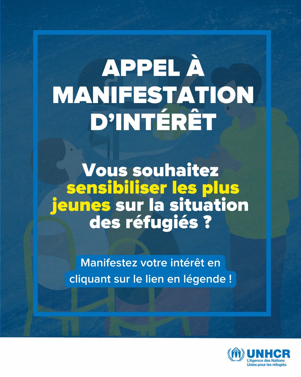 📣 Appel à manifestation d’intérêt 📣

🌍 Vous souhaitez favoriser la rencontre entre les jeunes et personnes réfugiées ?
Devenez partenaire du projet #INTERACT 2026 !

📅 Date limite de soumission des propositions : 15/08/2025

➡️ Plus d’infos : bit.ly/44q1p9m