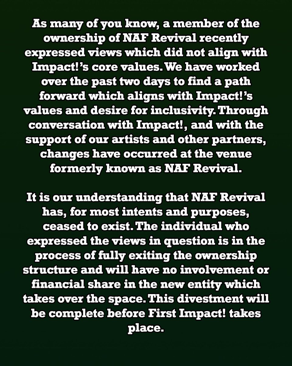 Impact! Foundation tweet media