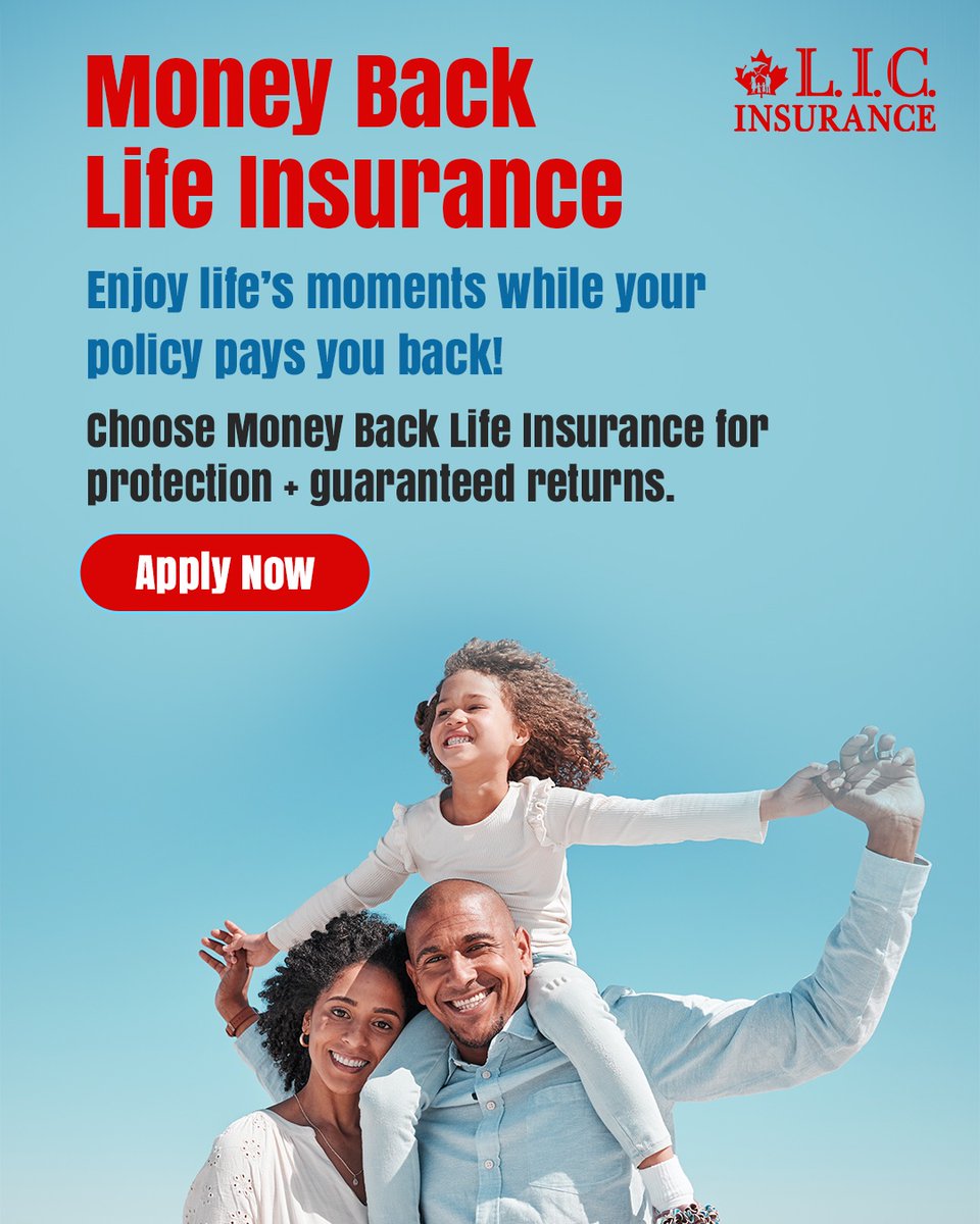 CanadianlicI's tweet image. With Money Back Life Insurance, enjoy life’s special moments while your policy pays you back!
💼 Guaranteed returns + full protection = smart financial choice! canadianlic.com

#MoneyBackPlan #LifeInsuranceCanada #LICInsurance #SmartInvesting