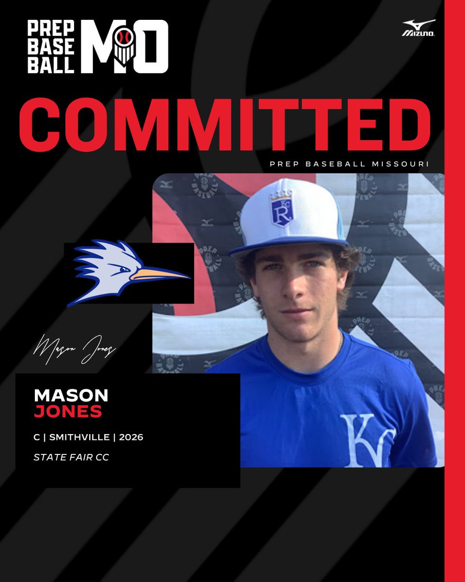 Prep Baseball Missouri (@prepbaseballmo) on Twitter photo C Mason Jones (Smithville, 2026) commits to State Fair Community College
๐ค: loom.ly/hIPqp7w
<a href="/mason_jones2026/">Mason-jones2026</a> // <a href="/TheVille_BSB/">Smithville Baseball</a> // <a href="/StateFairBSBL/">State Fair CC Baseball</a> C Mason Jones (Smithville, 2026) commits to State Fair Community College
๐ค: loom.ly/hIPqp7w
<a href="/mason_jones2026/">Mason-jones2026</a> // <a href="/TheVille_BSB/">Smithville Baseball</a> // <a href="/StateFairBSBL/">State Fair CC Baseball</a>