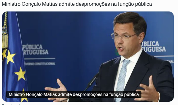 Andrewkek77's tweet image. 🎯 Ministro Gonçalo Matias admite despromoções na função pública.

Ou seja: além de salários miseráveis, agora os trabalhadores do Estado ainda correm o risco de andar para trás na carreira.

Quem trabalha pelo país, é premiado com humilhação.

#FunçãoPública #Governo…