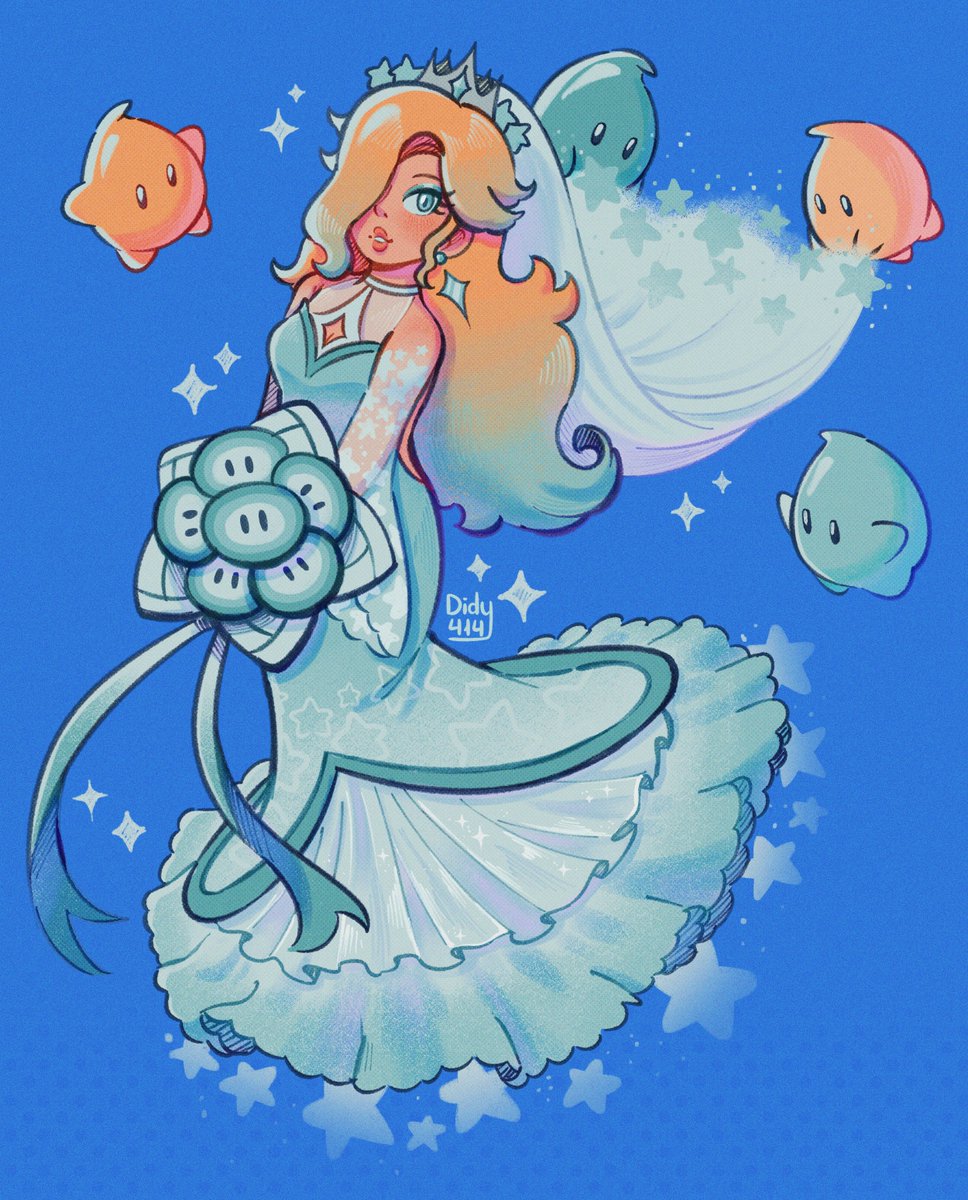 rosalina in wedding dress because umm she's my wife 🤭💙
#supermario