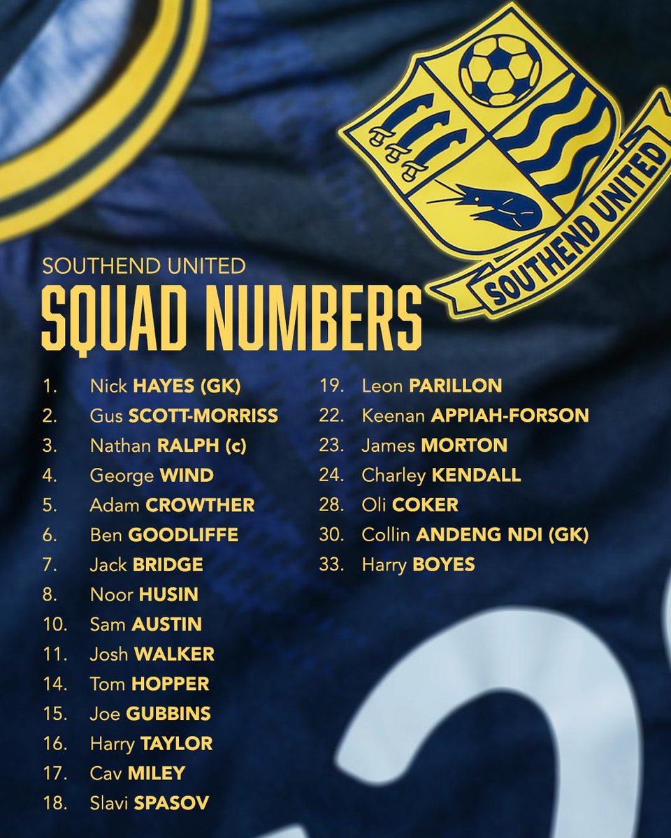 🔢 Our squad numbers for 2025/26 are locked in!