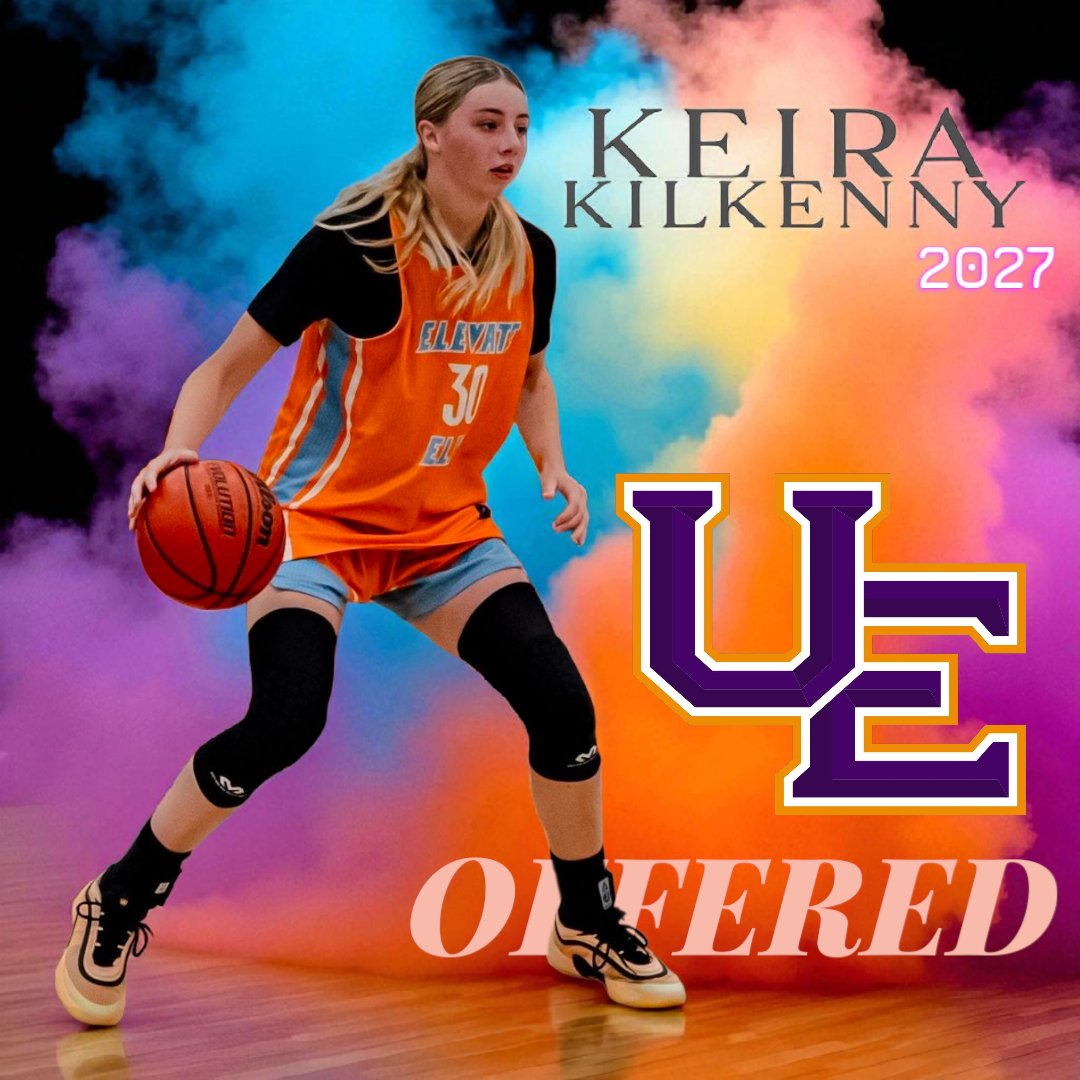 Congrats to 2027 Keira Kilkenny on picking up an offer from <a href="/UEAthletics_WBB/">Evansville Women's Basketball</a> today! #EYG #3StripeLife