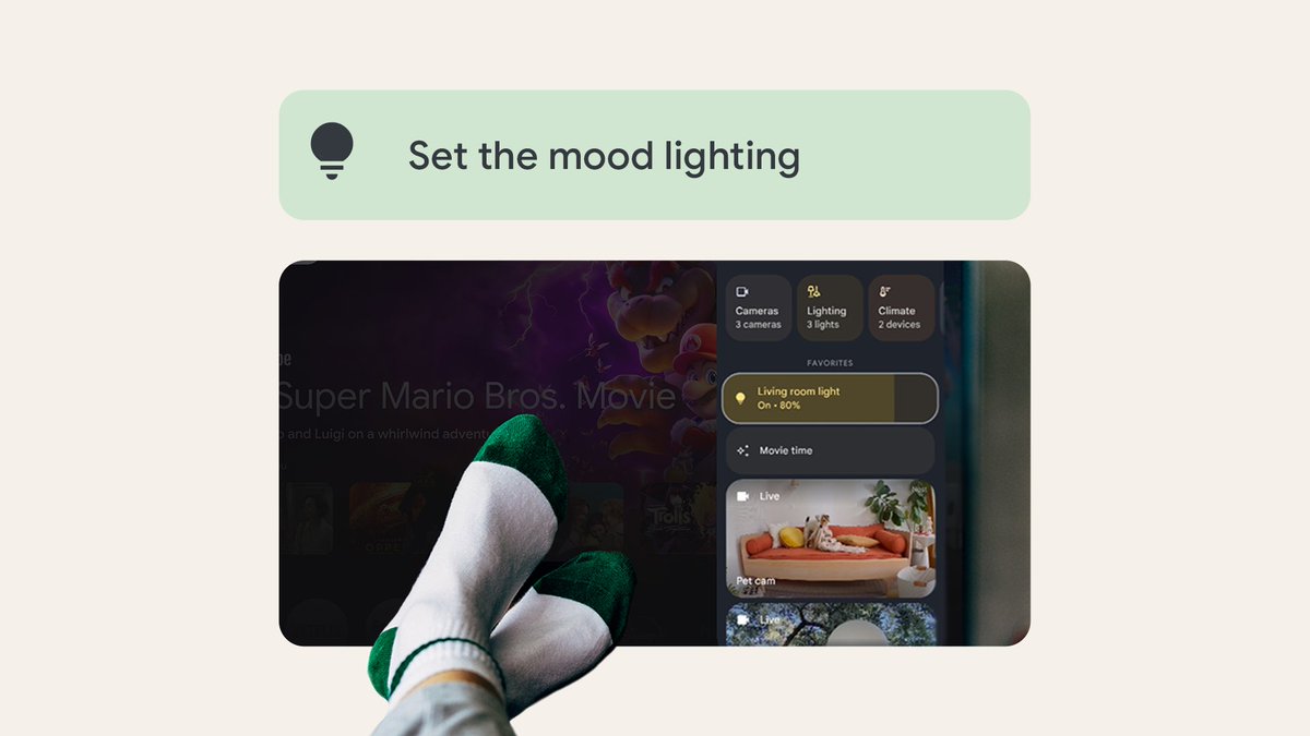 madebygoogle's tweet image. Four excuses to stay on the couch today with your #GoogleTV Streamer (not that you needed any 😉)

Get the deets on how to become a couch potato pro: goo.gle/459ILms