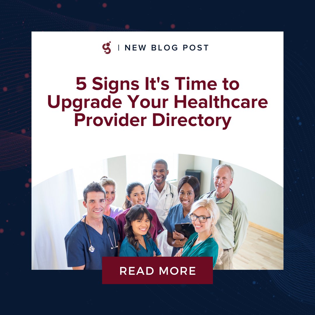Geonetric's tweet image. In our latest blog post, we cover the signs that your healthcare provider directory needs a refresh or a complete move to a new platform — check it out now!

hubs.ly/Q03zw9jP0

#HealthcareMarketing #Healthcare #ProviderDirectory #HealthcareProviders #HealthcareWebsite
