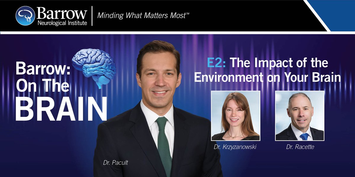 Pleased to discuss my research on environmental risk factors of #neurodegenerative disease alongside Dr. @brittanykrzyz for episode two of "#BarrowOnTheBrain," a new, limited-series podcast from <a href="/BarrowNeuro/">BarrowNeurological</a>. Tune in at bar.rw/podcast or wherever you listen to podcasts.