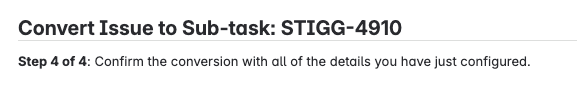 This is 2025 and you still need a 4 step wizard to convert a Issue task into a sub-task