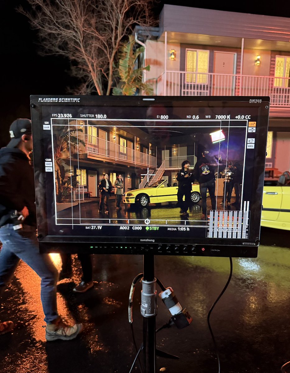 Some BTS from the set of #SELFISHRemix 💪🔥🚗