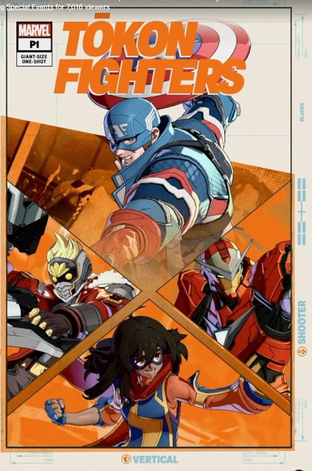WHEN YOU SELECT YOUR TEAM IN TOKON IT MAKES A COMIC COVER
