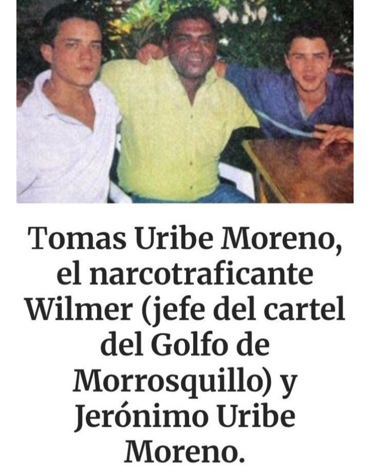 Sería bueno recordarle a Tomas Uribe hijo de Alvaro Uribe Vélez que está pidiendo la cooperación entre Colombia y EEUU para extraditar a los determinadores políticos del narcotráfico como él los llama, que su familia sería la primera en terminar en una cárcel norteamericana.