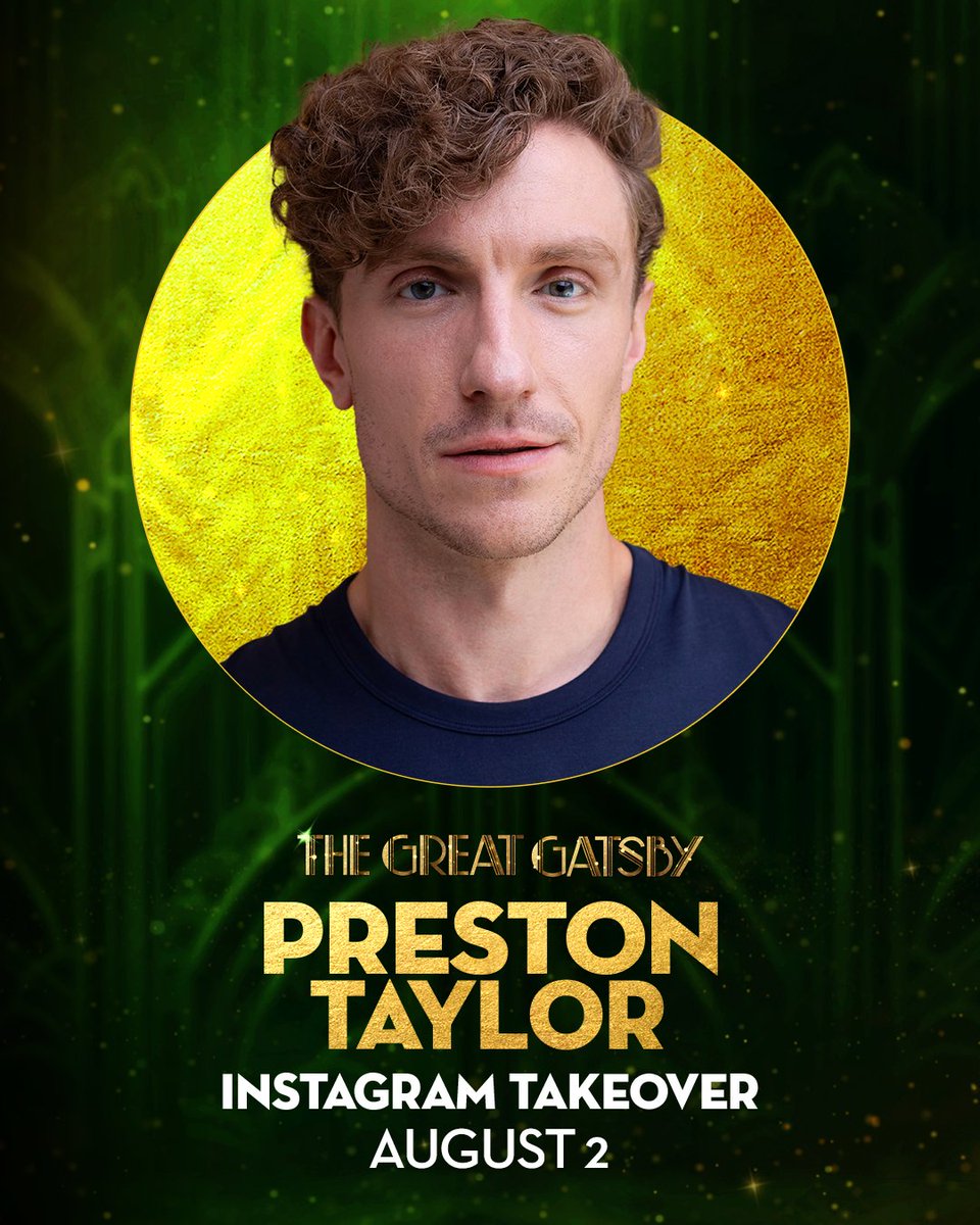 This takeover is sure to get the city reignited! ✨ The wonderful Preston Taylor will be your behind-the-scenes guide tomorrow, August 2nd 🥂

Leave your questions for Preston in the comments below ⬇️

#bwaygatsby #broadway #thegreatgatsby