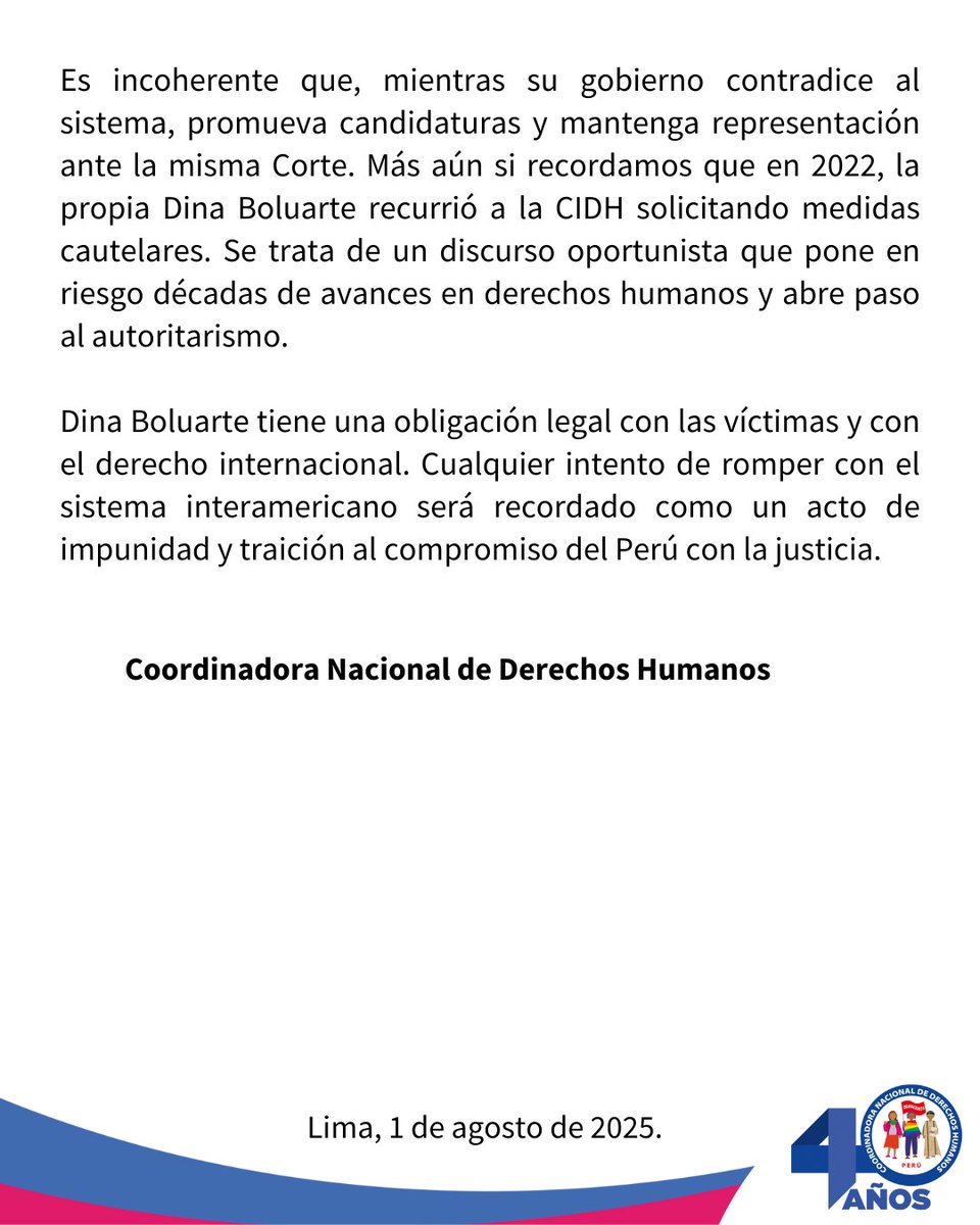 CNDDHH 🇵🇪 #ConsensoPorLosDDHH tweet media