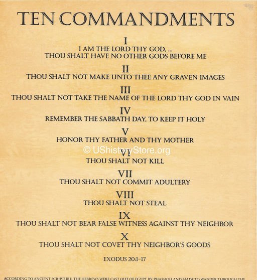 The Ten Commandments.  Zionist have broken every single one.