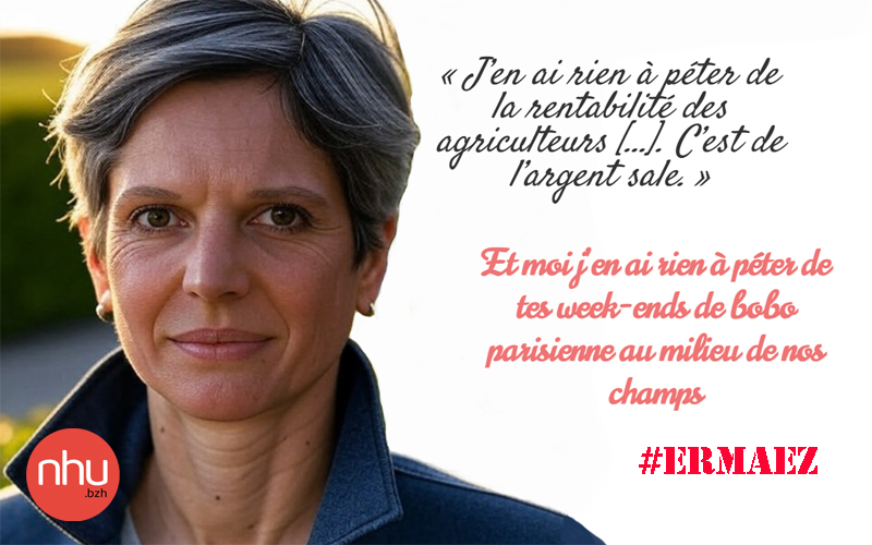 NhuBretagne's tweet photo. ✅ Sandrine Rousseau s’installe en Bretagne ?

Celle qui dénonce « un modèle agricole criminel » choisit de s’installer… en pleine campagne bretonne

Hypocrisie, provocation, mauvaise foi ?

👉 À lire ici : https://t.co/vFPBlP2gFc

Le mot de la fin : #ErMaez https://t.co/XsqKcA3RfV