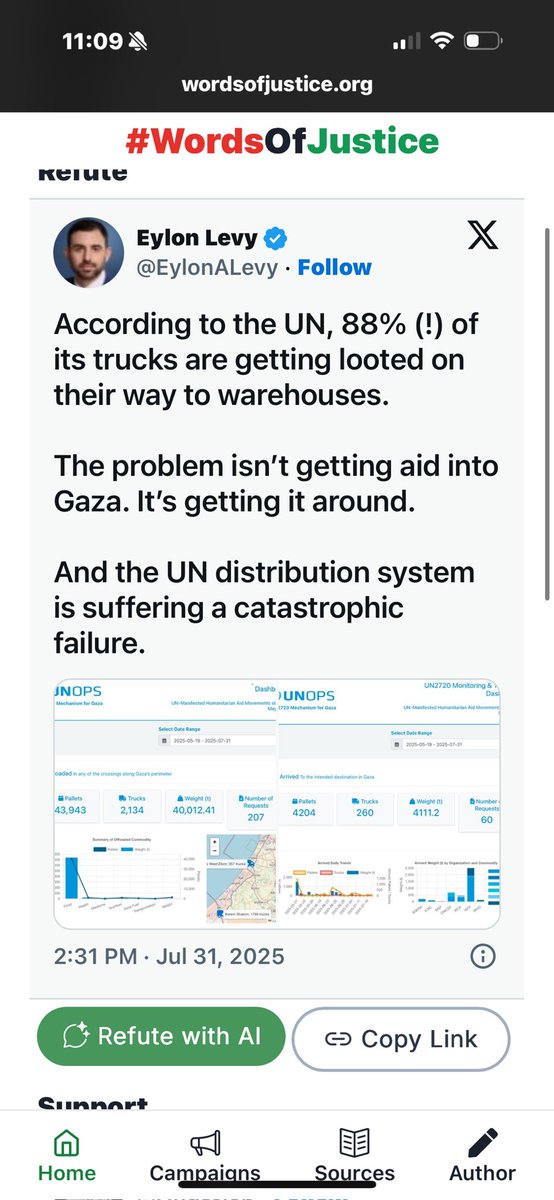 anjewla90's tweet photo. Holy cow. You can literally click a button to “refute” people they deem unworthy and “support” people they like.

This is insane propaganda backed by AI. https://t.co/RKBgbbFidV
