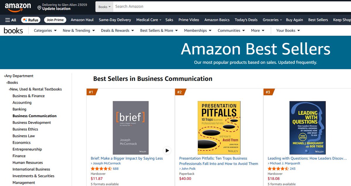Our book, Presentation Pitfalls, is #2 in Business Communication on Amazon! If you want to improve your presentation design and delivery skills, now is the time to pre-order and help us get to #1. The pre-order guarantee means you’ll pay the lowest price between now and  launch.
